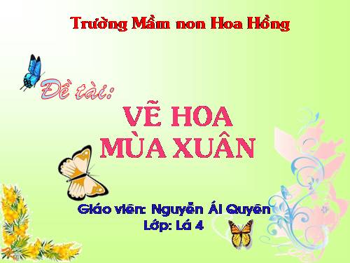 Vẽ hoa mùa xuân