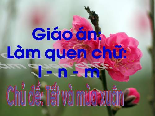 Làm quen chữ l - n - m