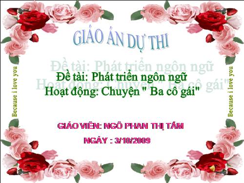 PTNN Truyện Ba cô gái