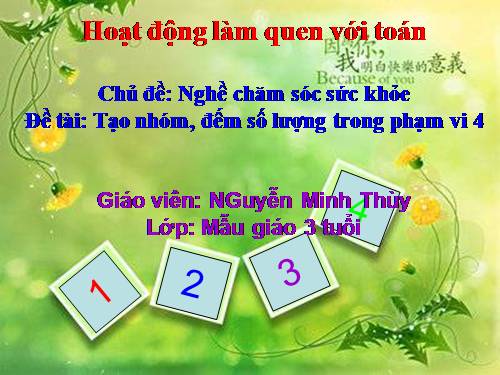 Toán tạo nhóm 4