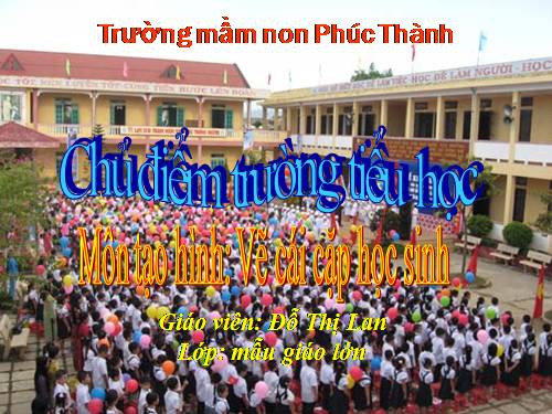 CĐ Trường tiểu học- Vẽ ĐDHS( Vẽ cái cặp)