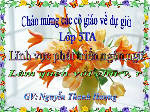 Chủ đề: giao thông. chữ cái v-r