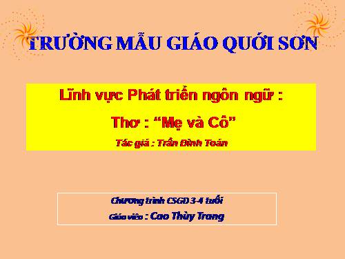 PHÁT TRIỂN NGÔN NGỮ