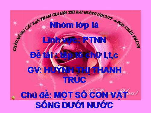 BAI DỰ THI CHỮ I,T,C