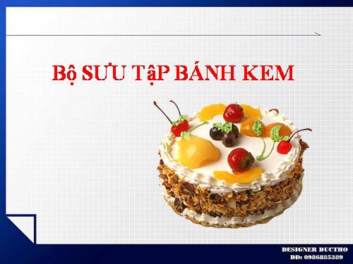 Bộ SƯU TậP BÁNH KEM