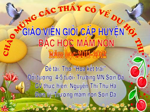 thơ hoa kết trái