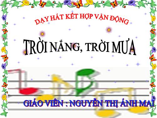 âm nhạc: trời nắng, trời mưa