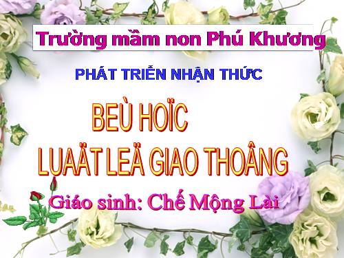 giáo án mầm non