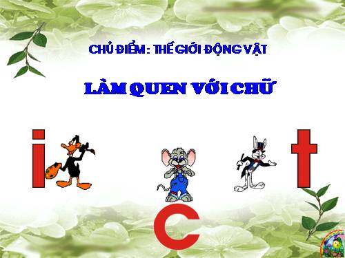 Làm quen chữ i, t, c