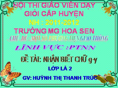 làm quen chữ g-y