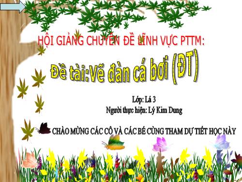 Vẽ đàn cá bơi