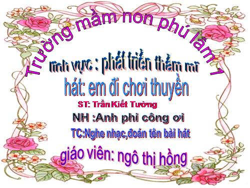 âm nhạc em đi chơi thuyền