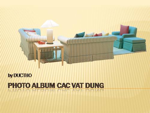 Photo Album cac vat dung