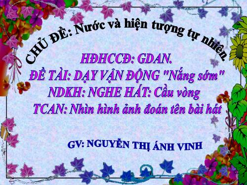 ÂM NHAC, NƯỚC HIỆN TƯỢNG TỰ NHIÊN