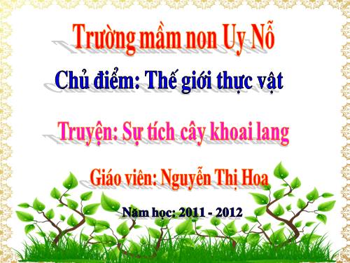 truyen: su tich cay khoai lang