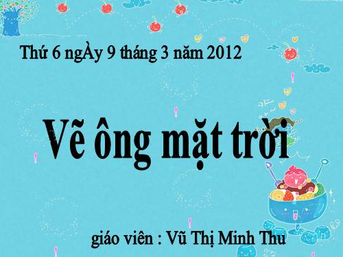 vẽ ông mặt trời