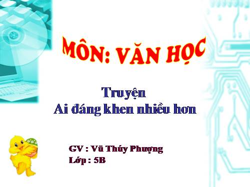 truyen Ai đáng khen nhiều hơn