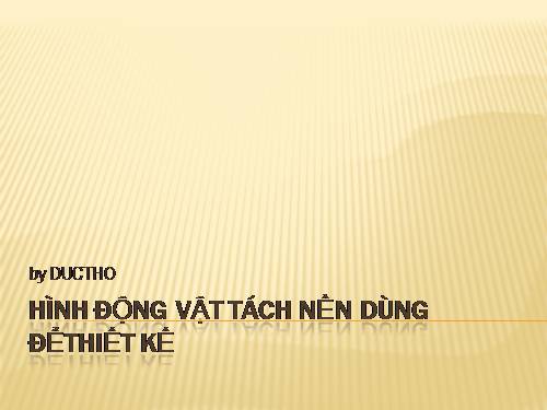 Hình động vật tách nền dùng đểthiết kế