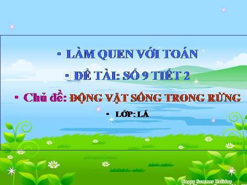 SỐ 9 TIẾT 2