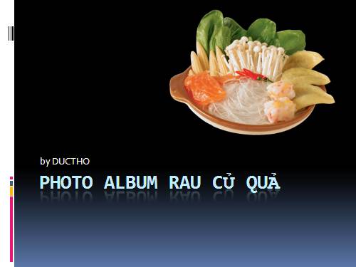 Photo Album RAU CỦ QuẢ