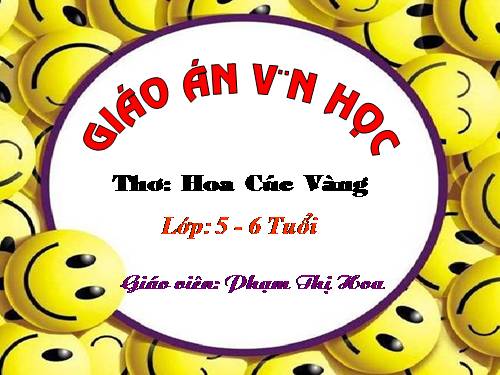 Thơ hoa cúc vàng(TGVDG)