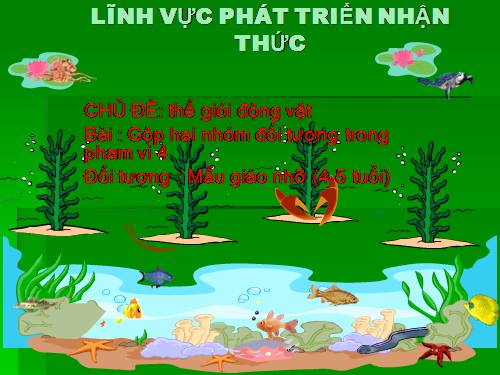 lam quen voi toan: gop 2 nhom doi tượng