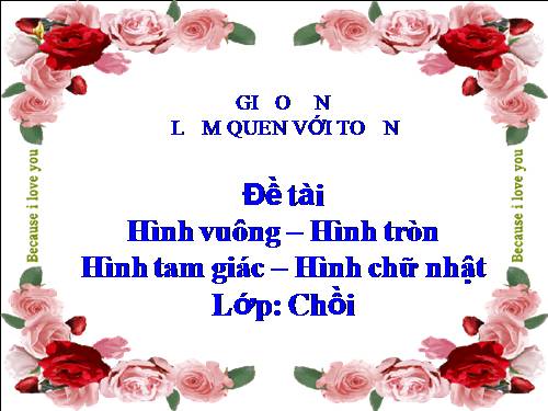 hinh vuong hinh tam giac hinh tron