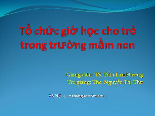 hoạt động hoc MN