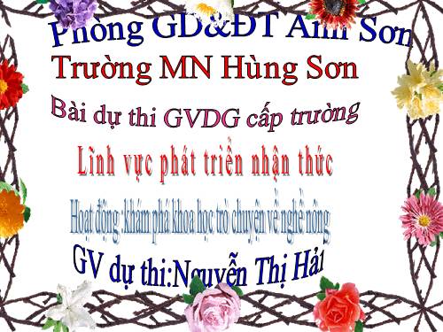 trò chuyen ve nghe nong