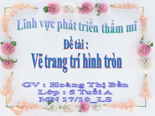 Ve trang tri hinh tron