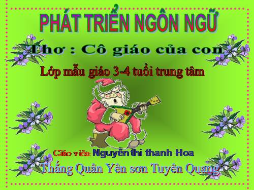 Thơ cô giáo của con