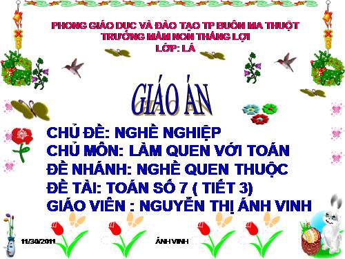 TOÁN SÔ 7( TIẾT 3)