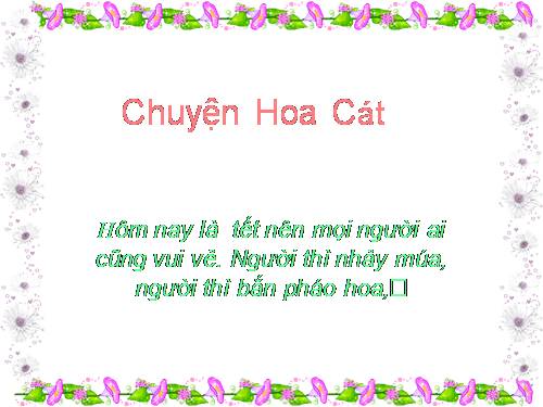 câu chuyện về bé Hoa cát