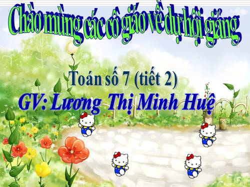 Làm quen với số 7 (tiết 2)