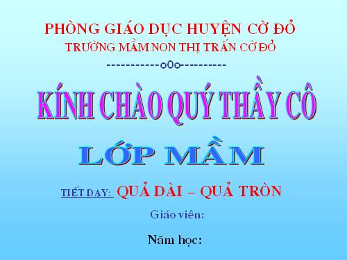 Qua dai qua tron (mam non)