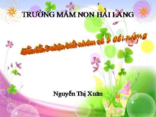 Giáo an 5 tuổi