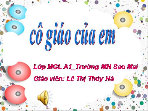 thơ cô giáo của em