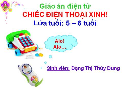 chiếc điện thoại xinh của bé