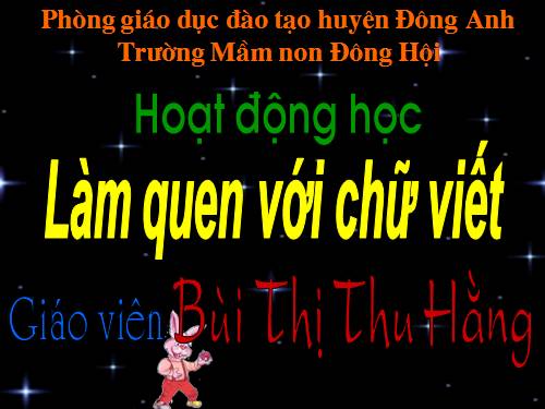 làm quen chữ viết