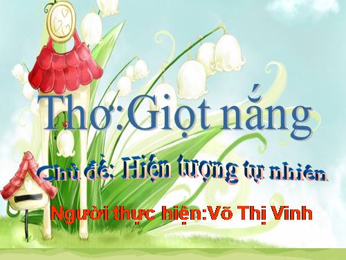 Giọt nắng