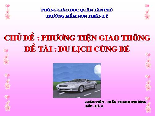 Du lịch cùng bé