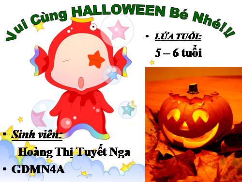 Bé vui Halloween