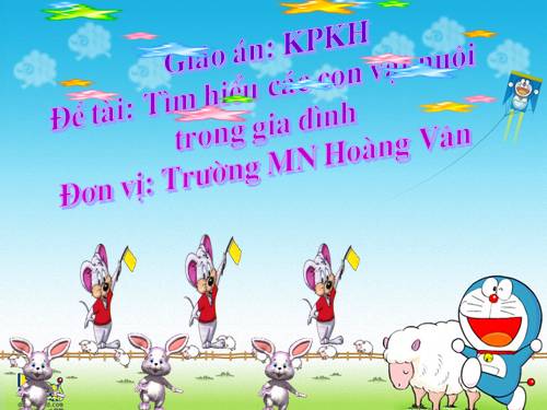 KP con vật nuôi trong gia đình