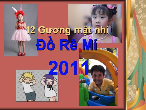 12 ca sĩ nhí Dồ Rê Mí 2011