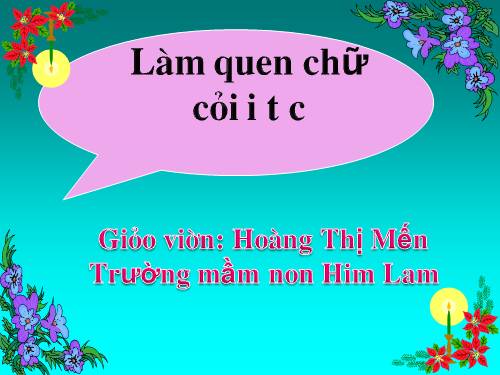 Làm quen chữ Viết