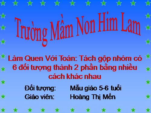 tách gộp 6 đối tượng