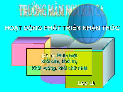 Phân biệt một số hình khối