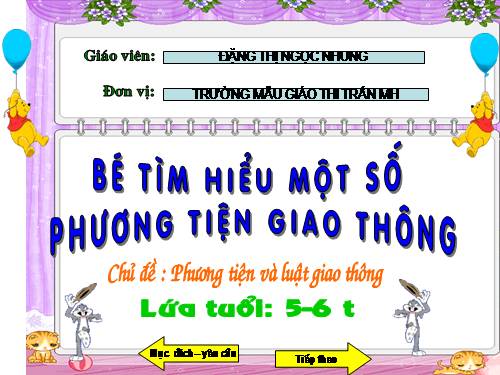 Tìm hiểu một số phương tiện giao thông