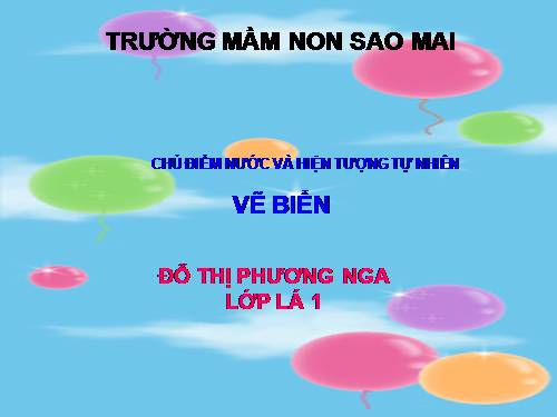 VẼ BIỂN