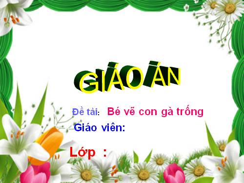 Vẽ con gà trống